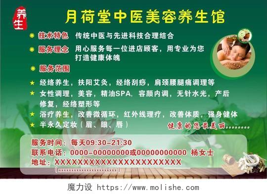 中医美容养生馆宣传海报